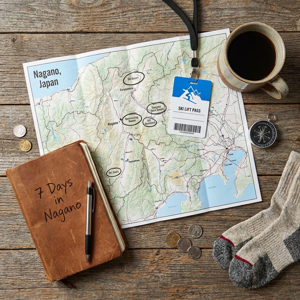 Nagano Itinerary Map